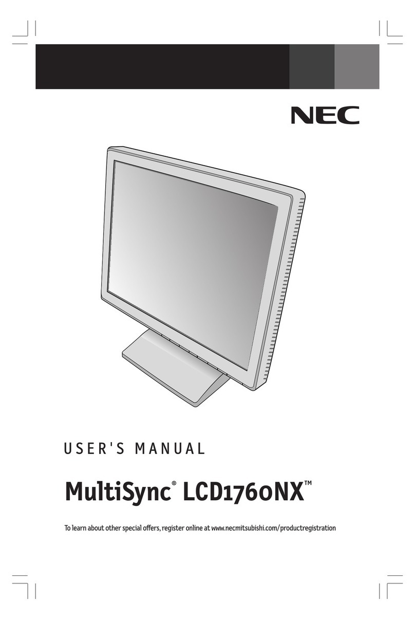 NEC MultiSync LCD1760NX User manual