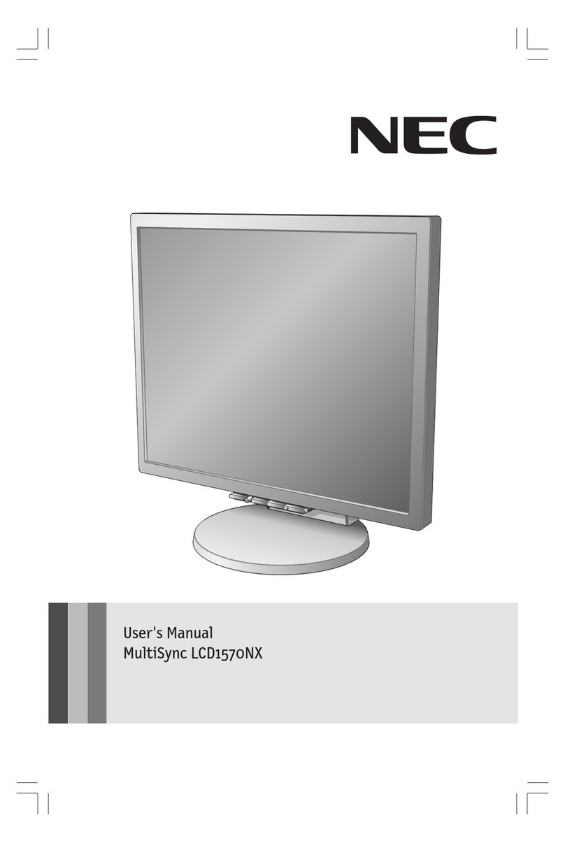 NEC LCD1570NX - MultiSync - 15" LCD Monitor User manual