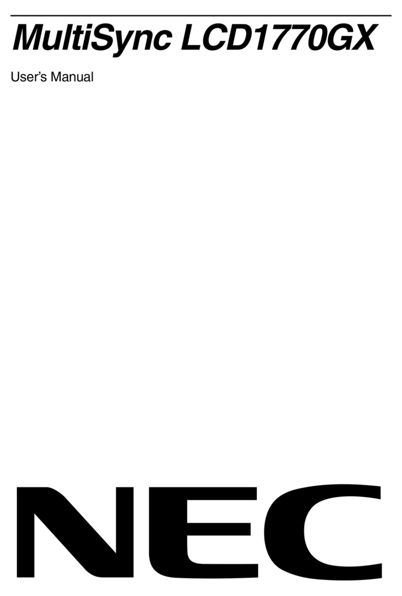 NEC MultiSync LCD1770GX User manual NEC MultiSync LCD1770GX User manual