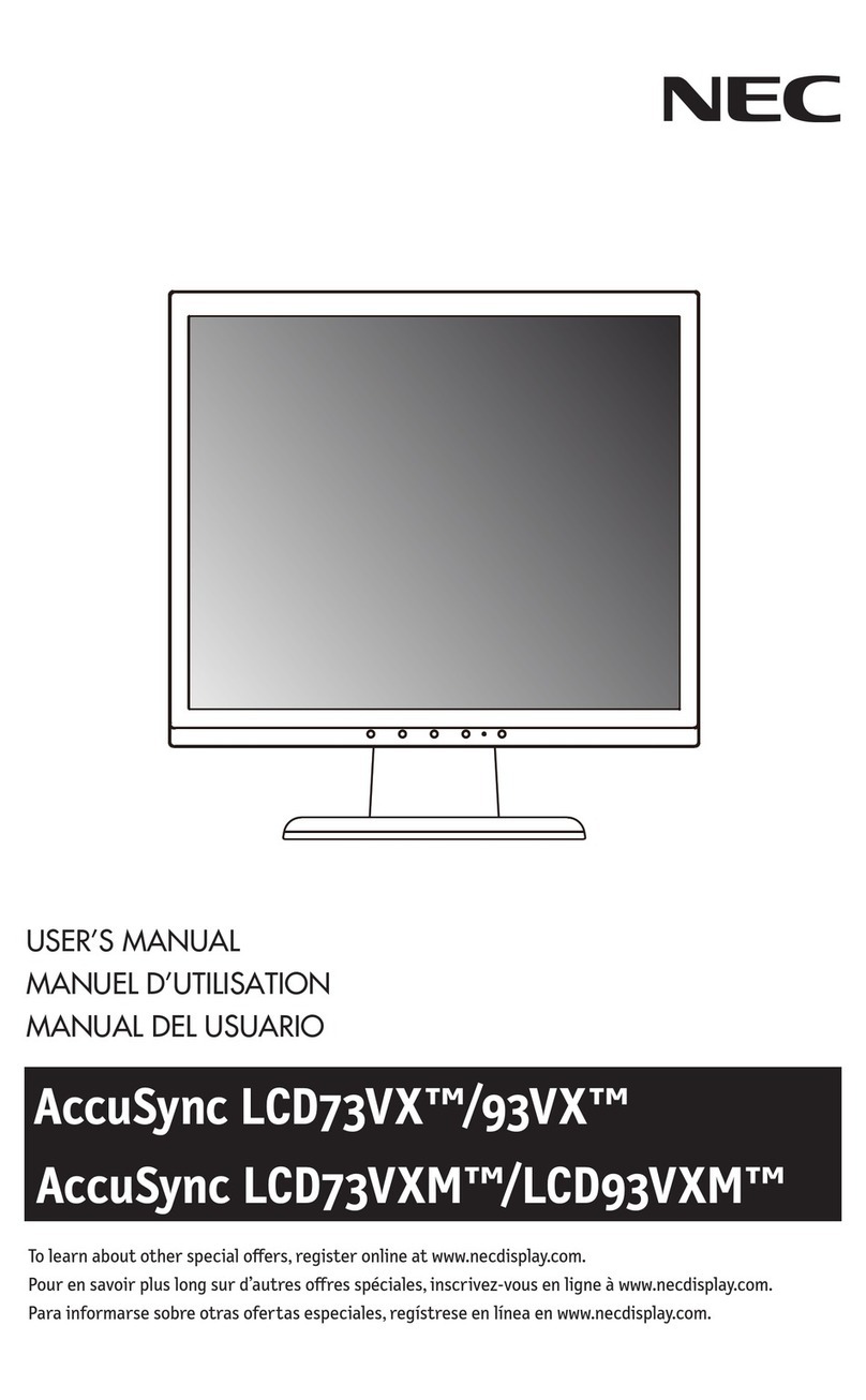 NEC AccuSync LCD93VX User manual