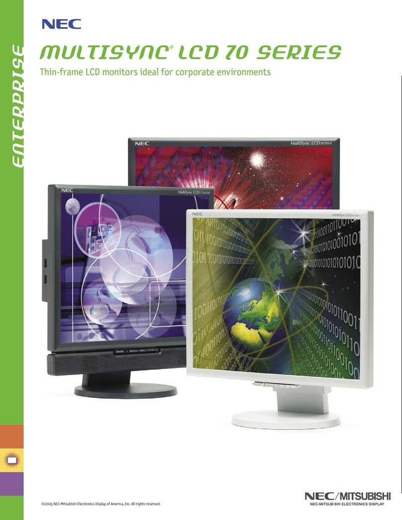NEC LCD1570NX - MultiSync - 15" LCD Monitor User manual
