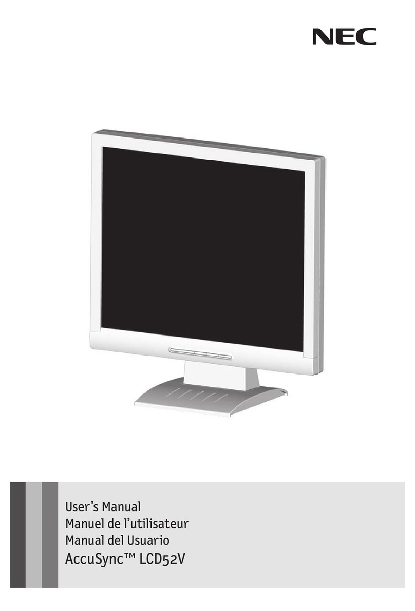 NEC AccuSync LCD52V User manual