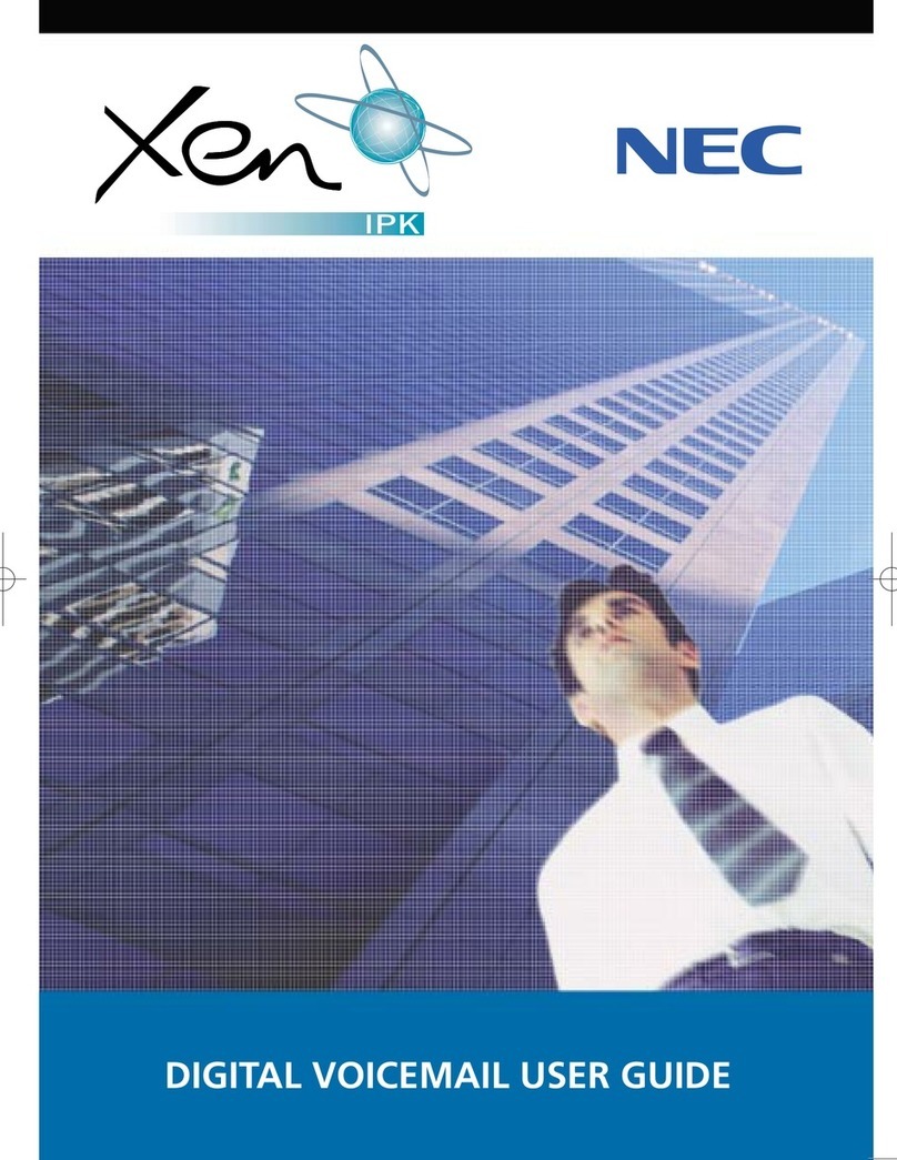 NEC Xen Digital Voicemail user guide