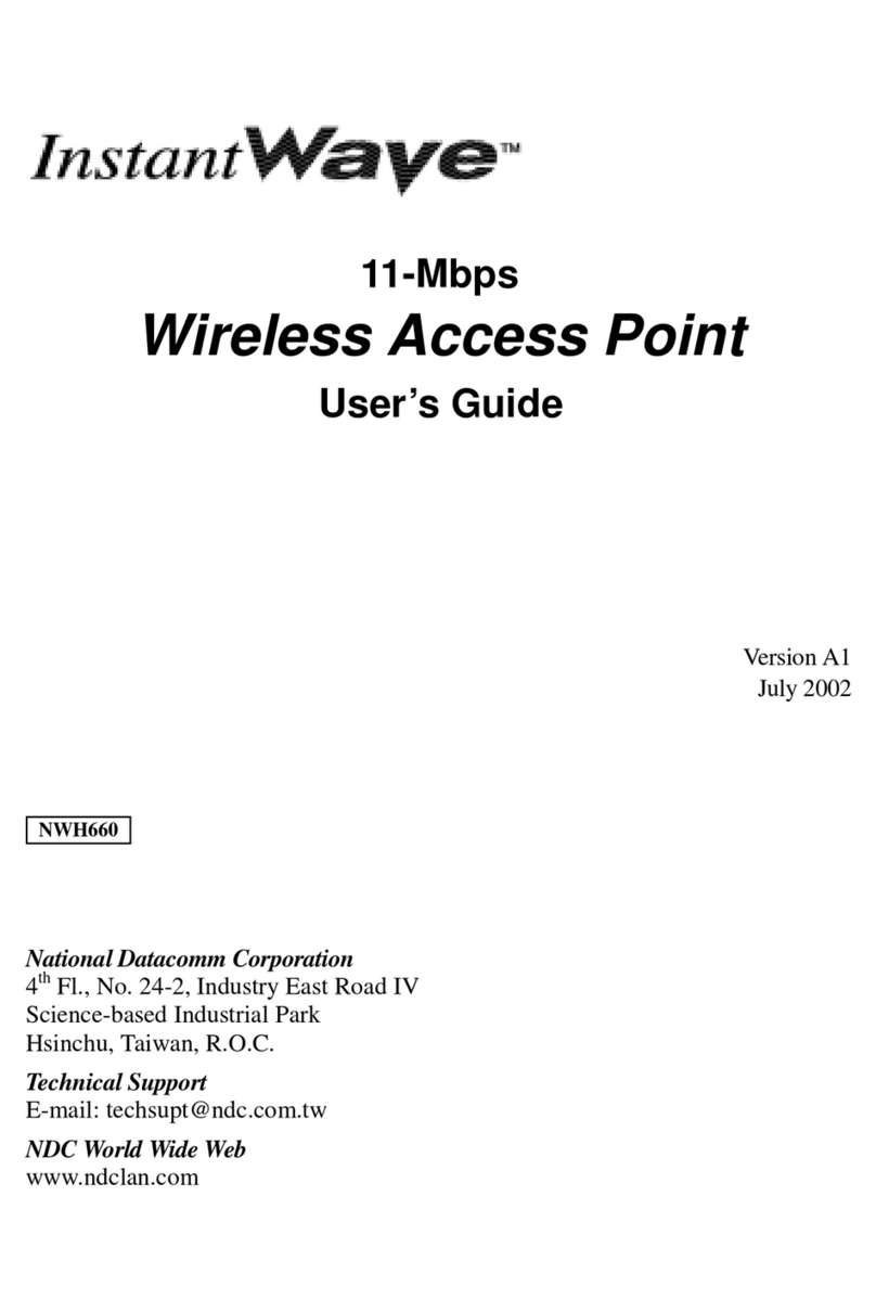 National Datacomm InstantWave NWH660 user guide National Datacomm InstantWave NWH660 user guide