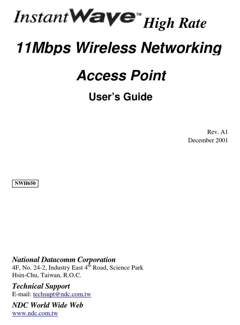 National Datacomm InstantWave NWH650 user guide