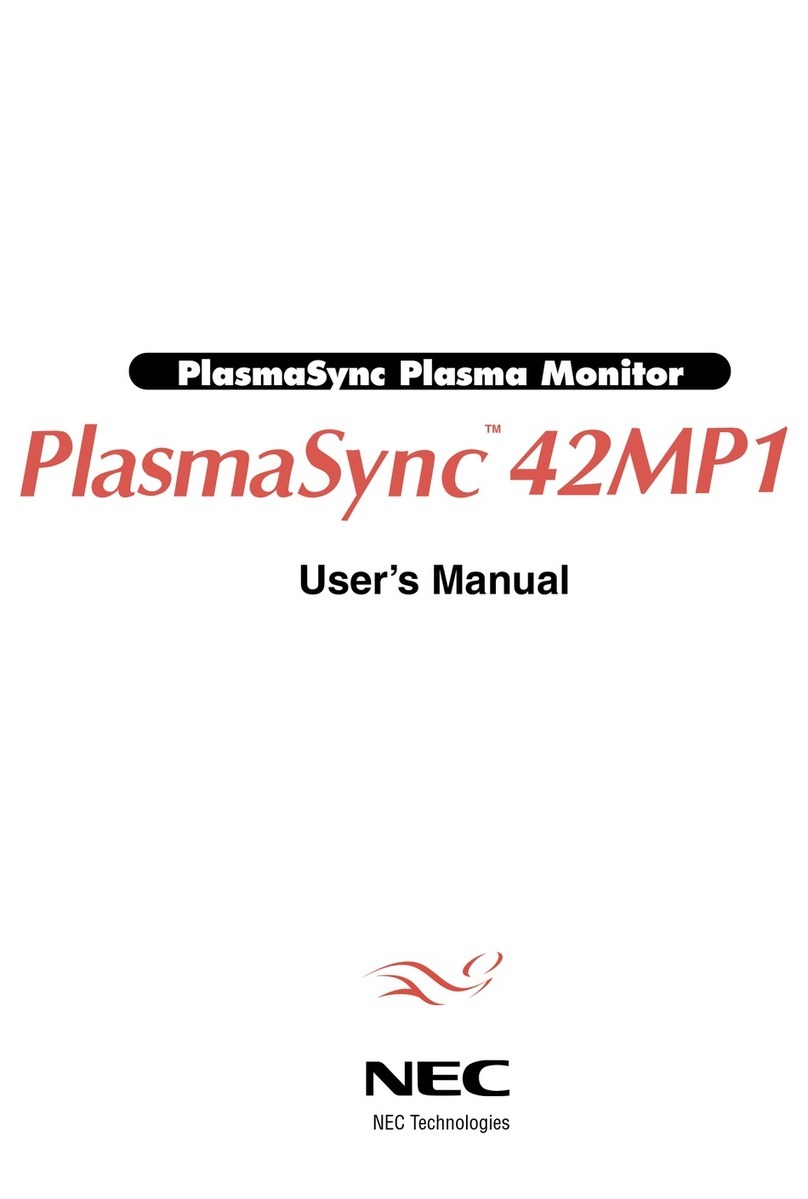NEC PlasmaSync 42MP1 User manual