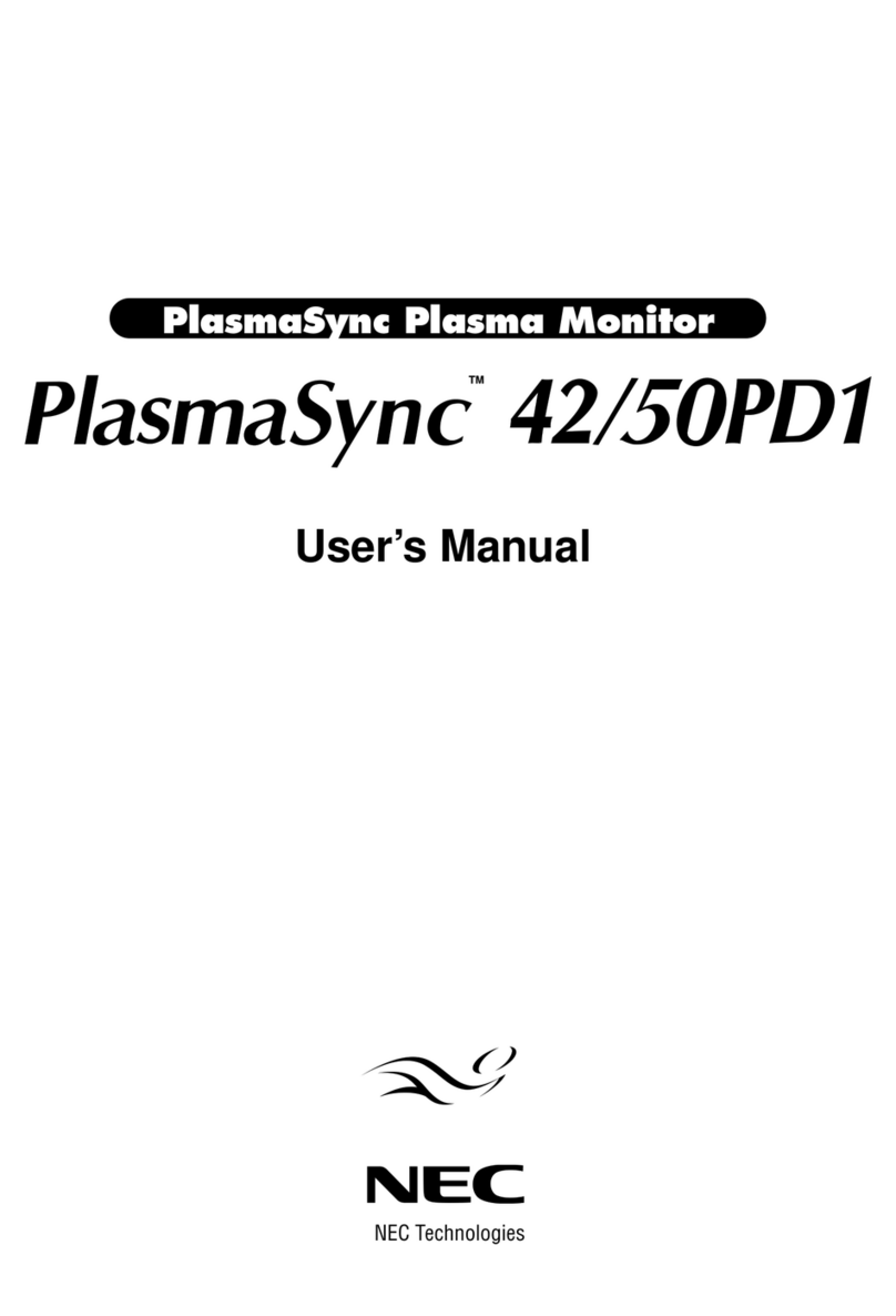NEC 42/50PD1 User manual