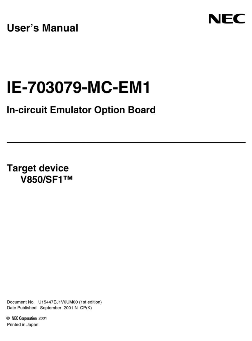 NEC V850/SF1 User manual
