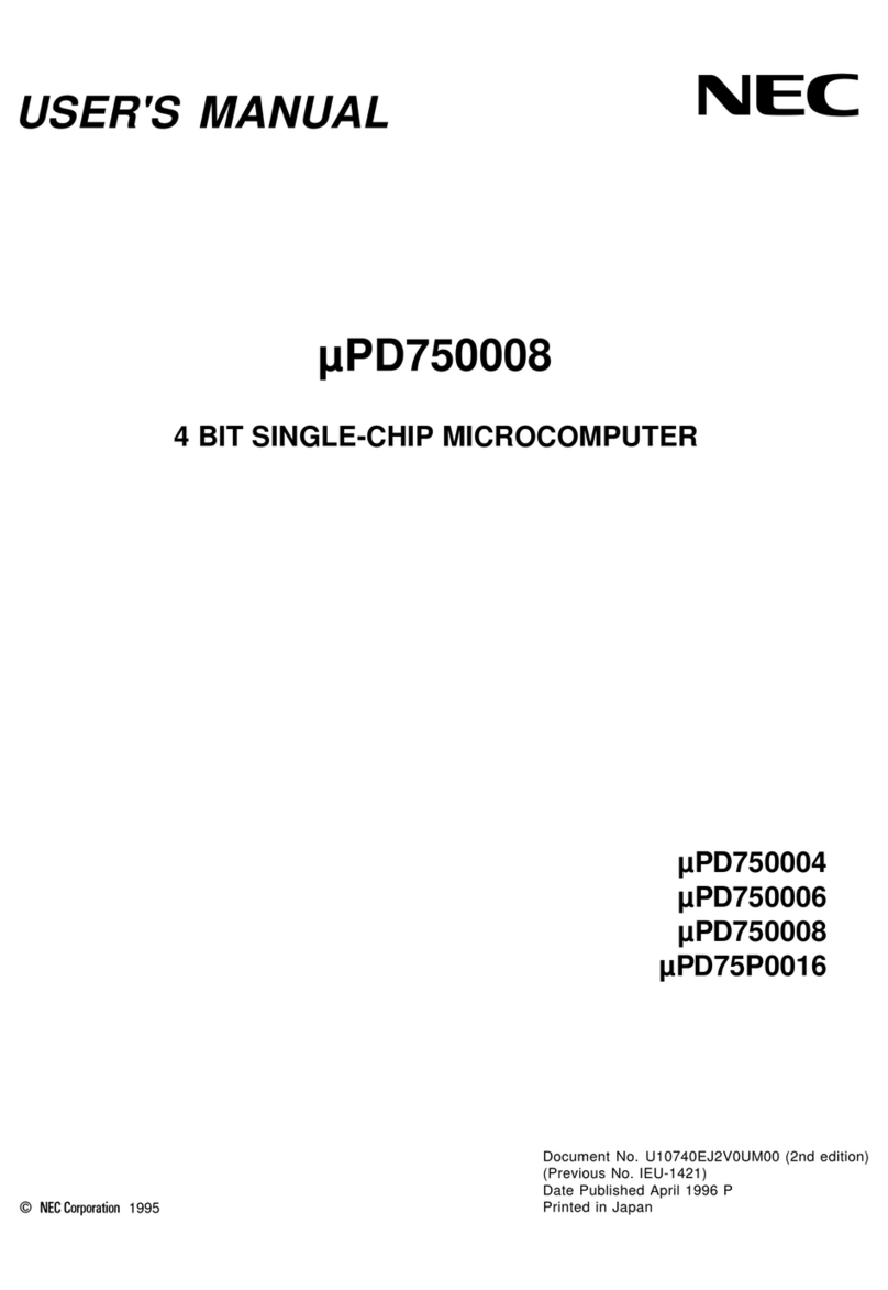 NEC PD750004 User manual