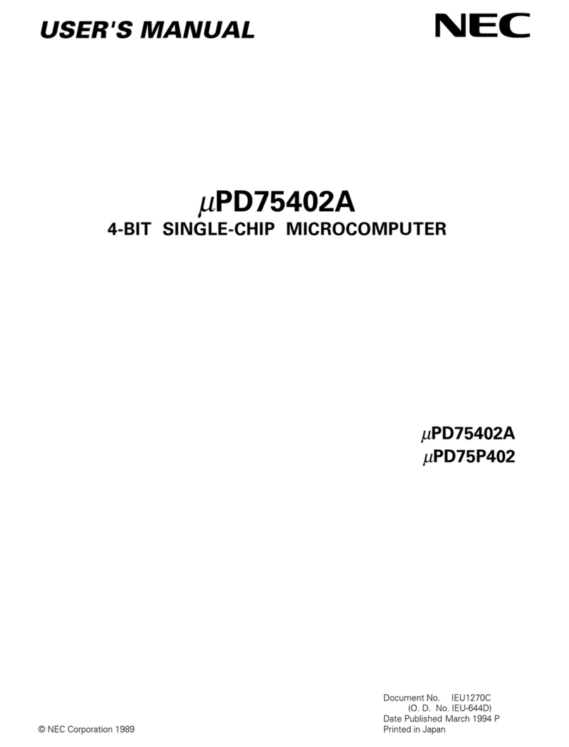 NEC PD75402A user manual