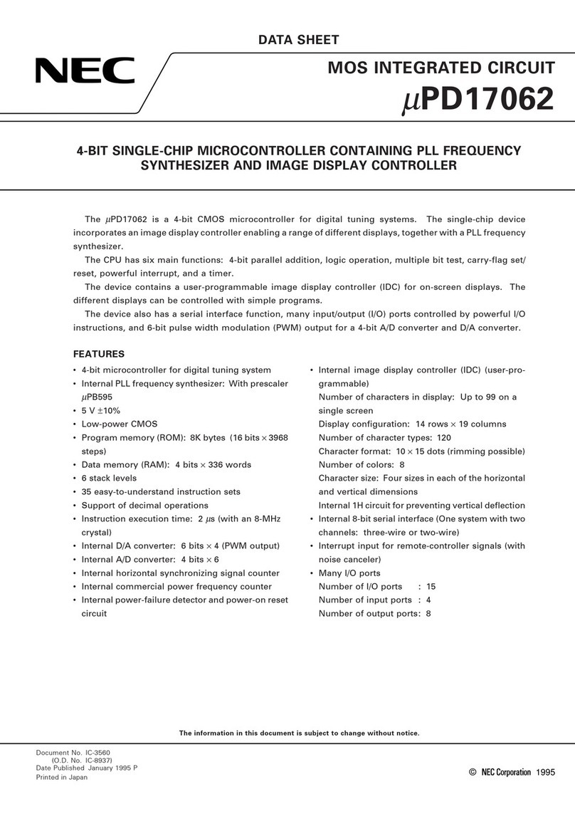 NEC PD17062 User manual
