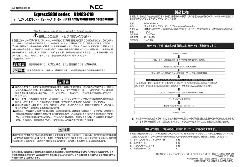 NEC NEC Express5800 Series User manual NEC NEC Express5800 Series User manual