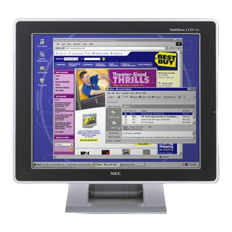 NEC MultiSync LCD1565 User manual