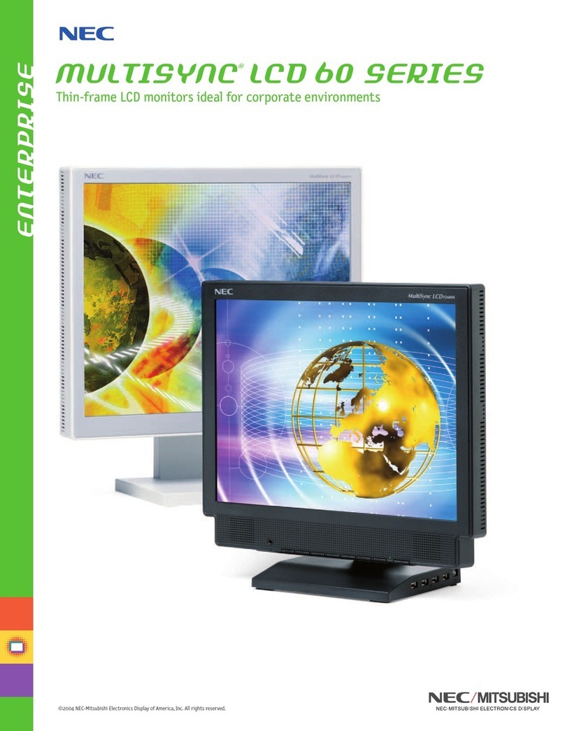 NEC MultiSync LCD1560V+  LCD1560V+ LCD1560V+ User manual