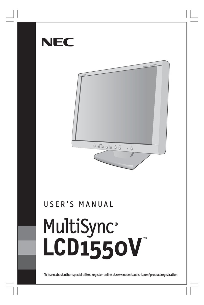 NEC NEC MultiSync LCD1550V  LCD1550V LCD1550V User manual
