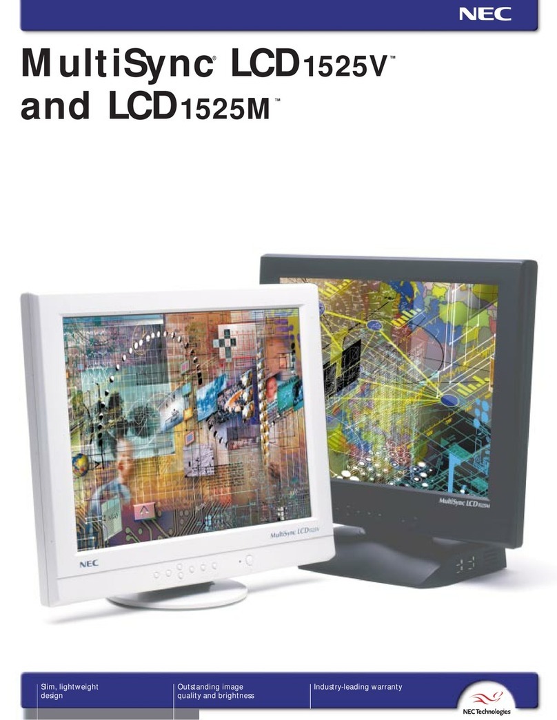 NEC NEC MultiSync LCD1525V  LCD1525V LCD1525V User manual