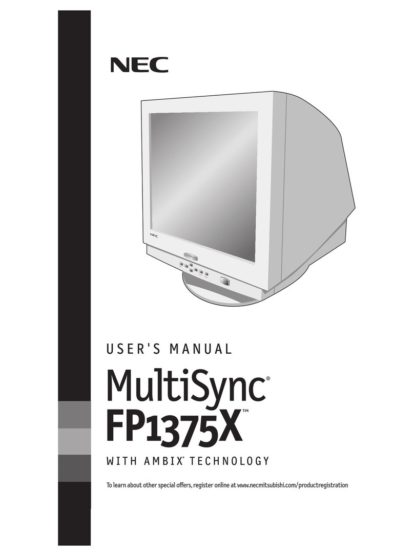 NEC MultiSync FP1375X User manual