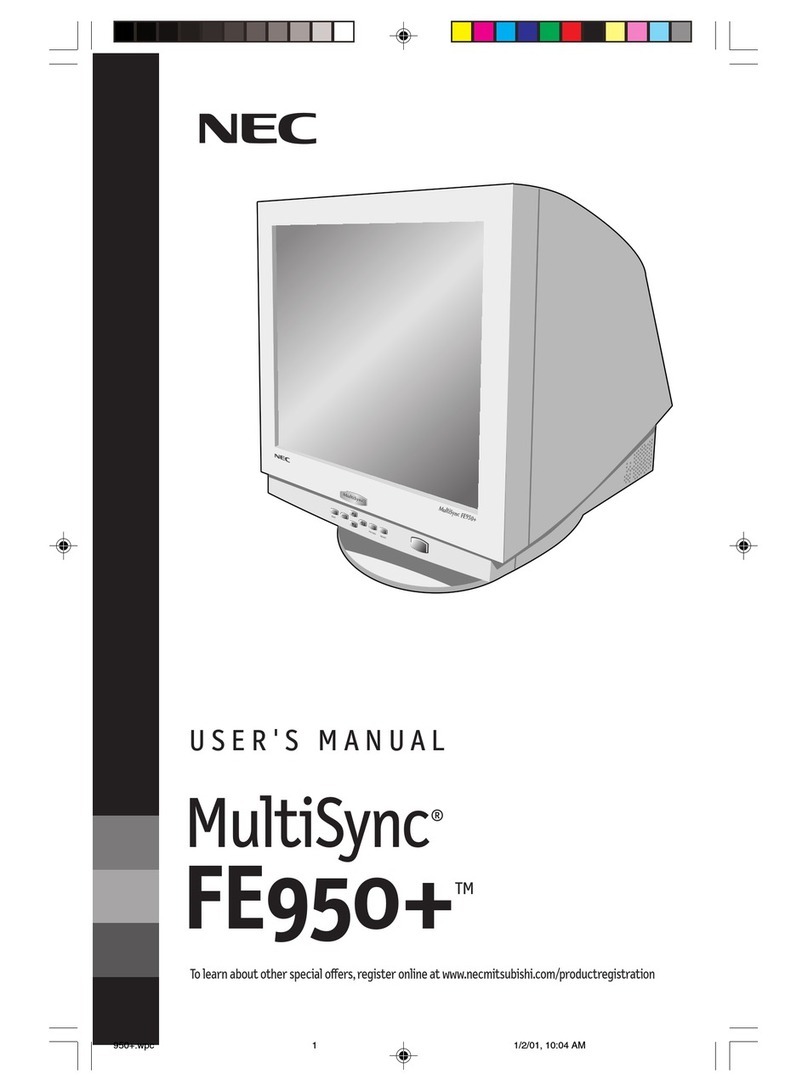 NEC NEC MultiSync FE950+  FE950+ FE950+ User manual