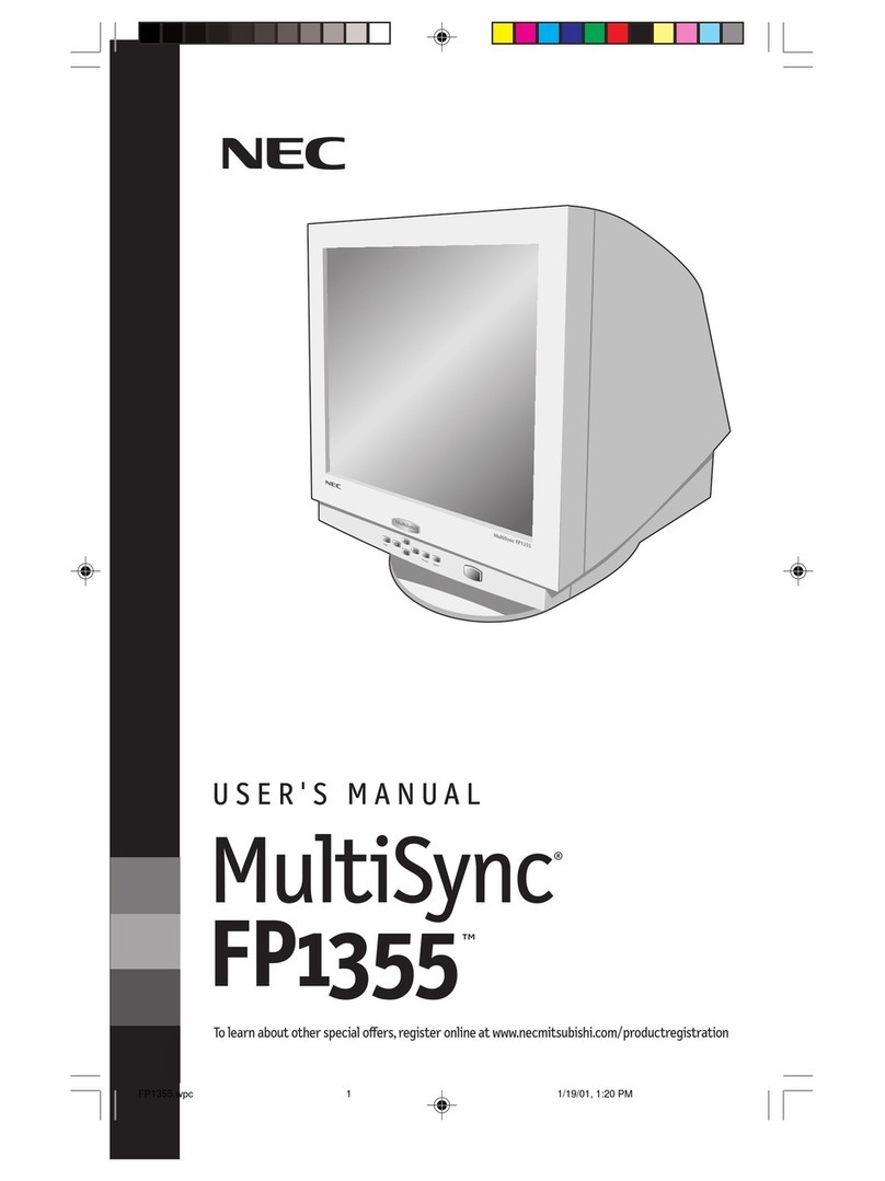 NEC MultiSync FP1355  FP1355 FP1355 User manual