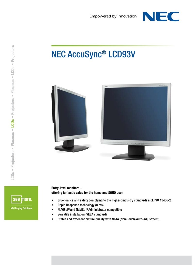 NEC AccuSync LCD93V User manual