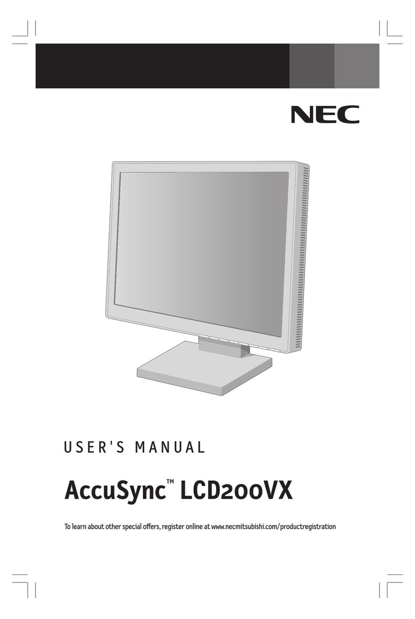 NEC AccuSync LCD200VX User manual