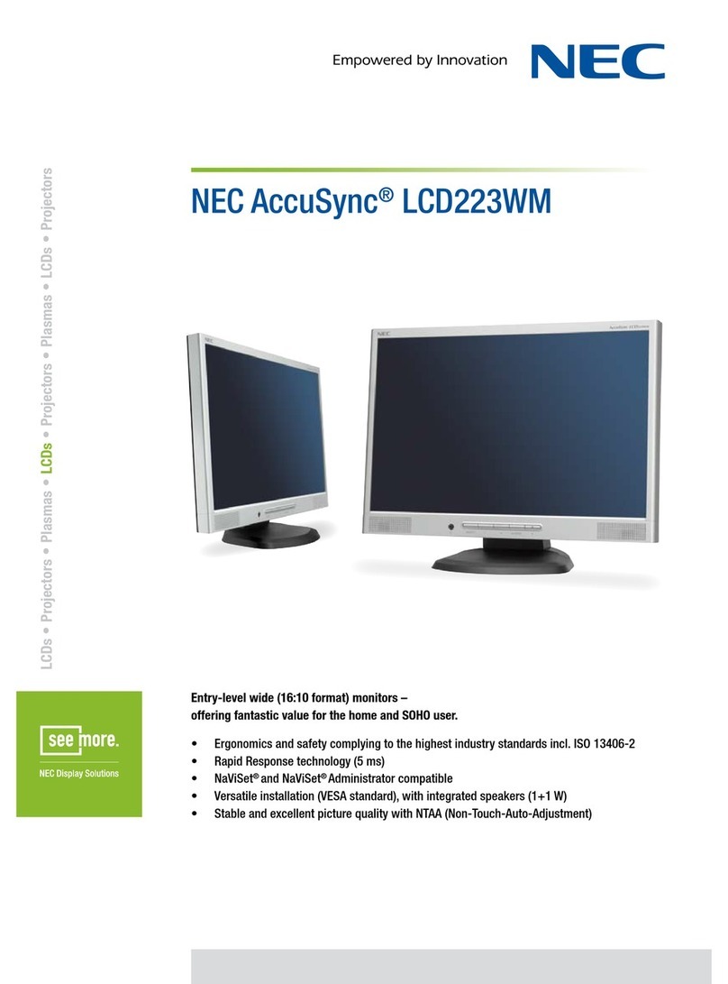 NEC AccuSync LCD223WM User manual