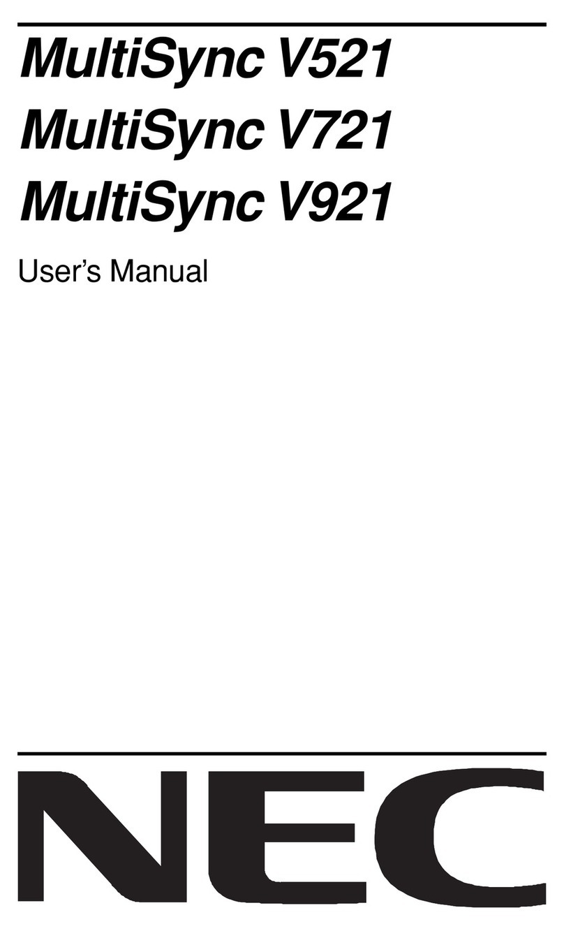 NEC MultiSync V721  60000531 60000531 User manual