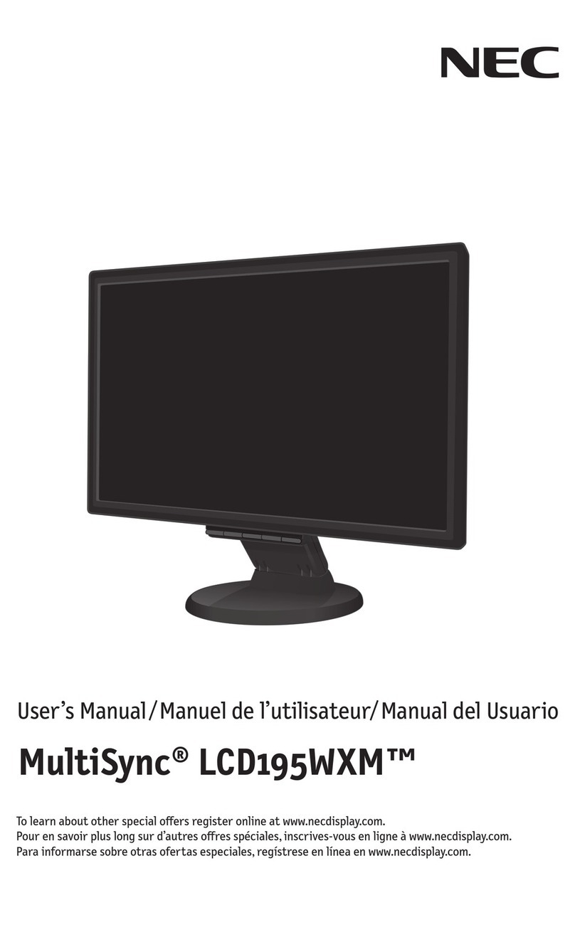 NEC MultiSync LCD195WXM User manual NEC MultiSync LCD195WXM User manual