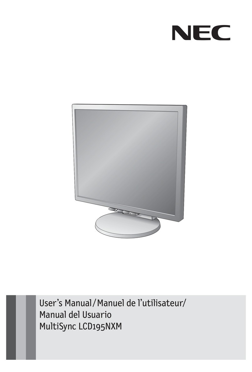 NEC LCD195NXM - MultiSync - 19" LCD Monitor User manual