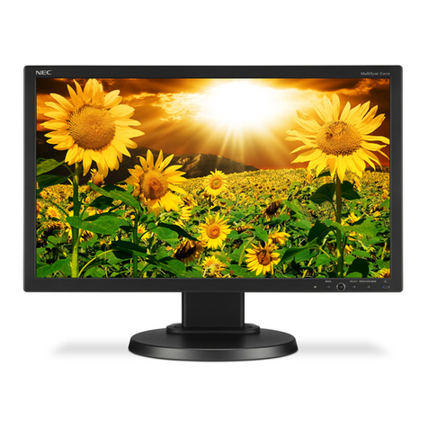 NEC MULTISYNC E201W User manual