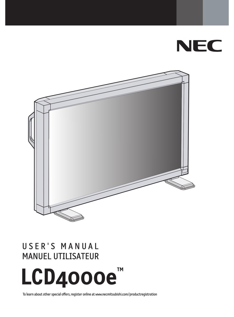 NEC AccuSync LCD4000e User manual NEC AccuSync LCD4000e User manual
