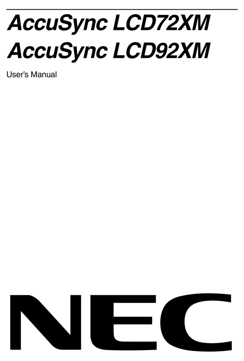 NEC AccuSync LCD72XM User manual