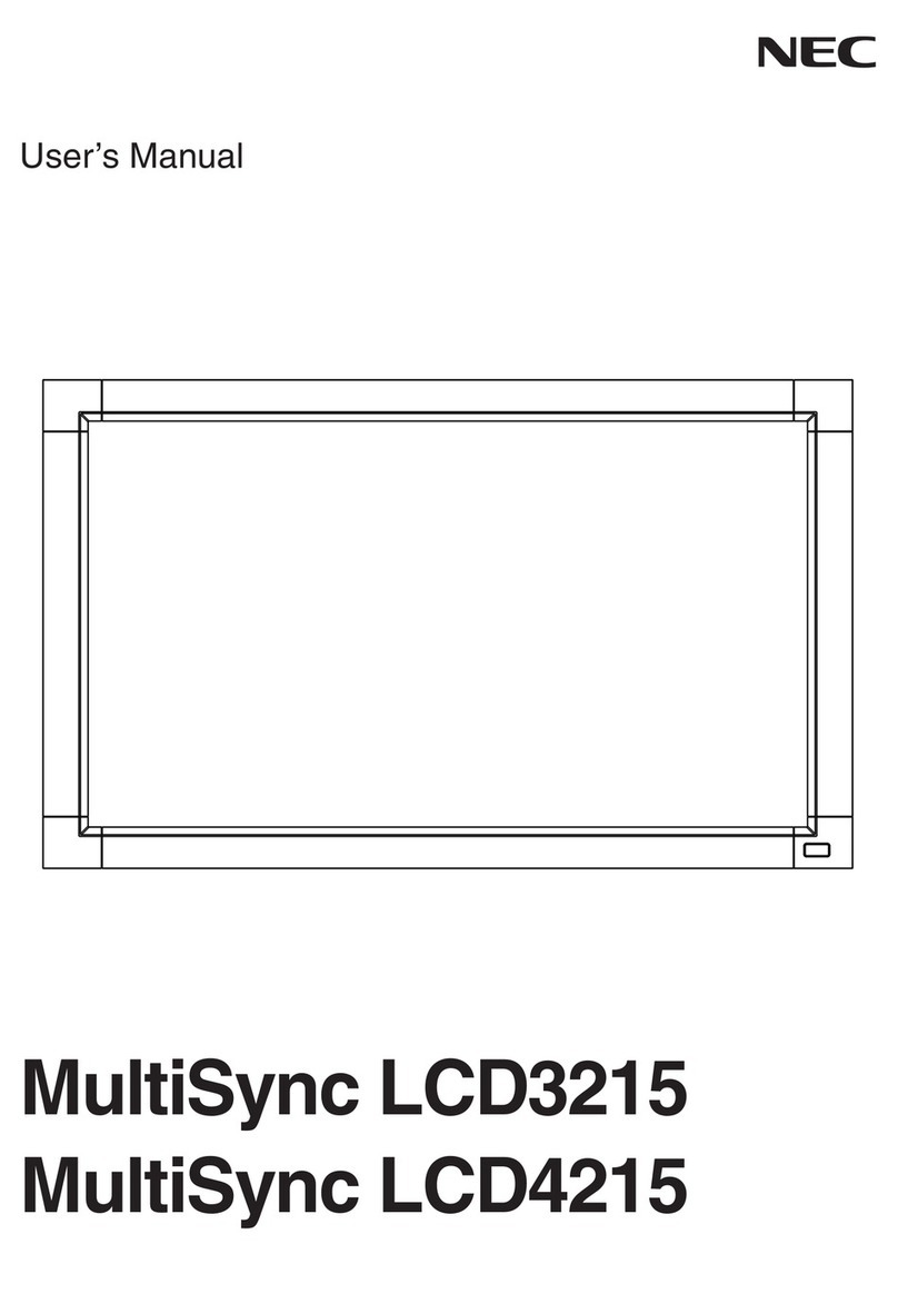 NEC LCD3215 - MultiSync - 32" LCD Flat Panel... User manual NEC LCD3215 - MultiSync - 32" LCD Flat Panel... User manual