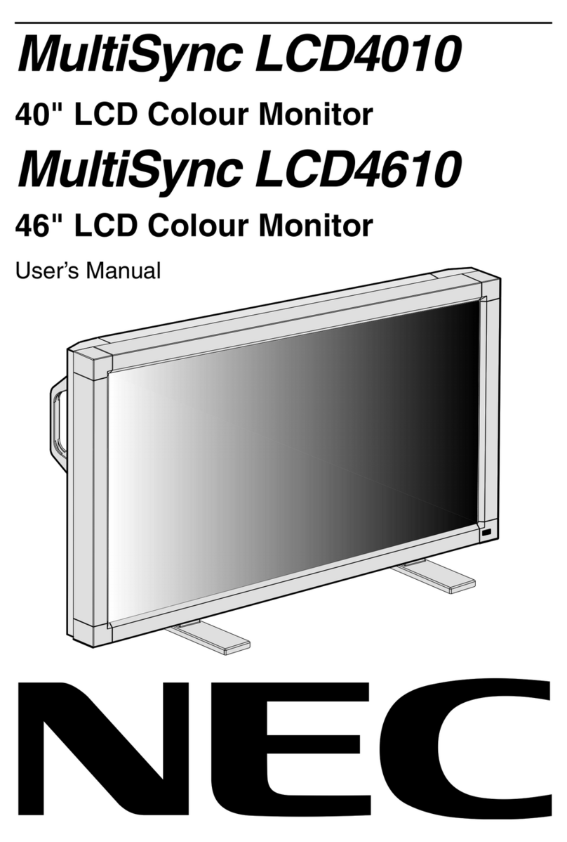 NEC MultiSync LCD4010 User manual