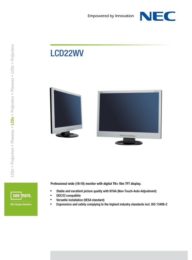 NEC LCD22WV User manual