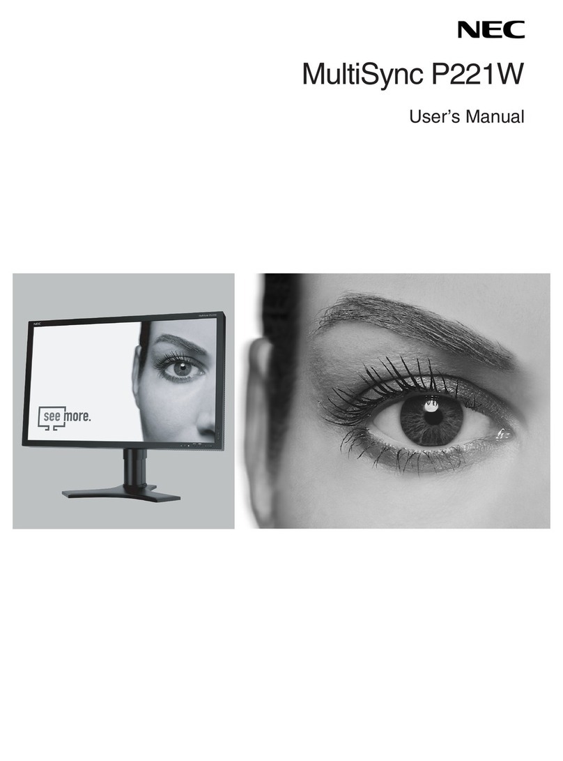 NEC MultiSync P221W User manual NEC MultiSync P221W User manual