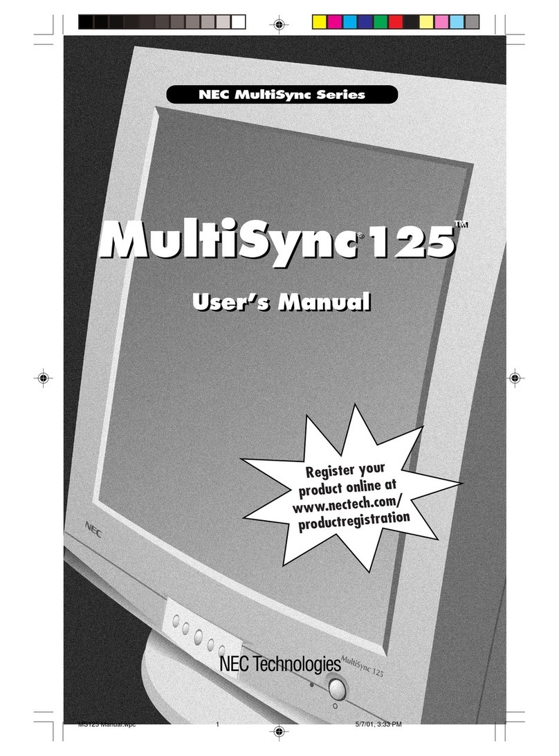 NEC MS125 User manual