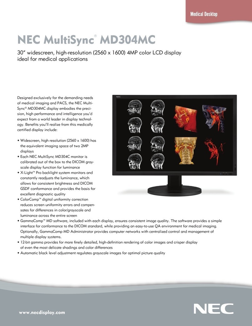 NEC MD304MC - MultiSync - 29.8" LCD Monitor User manual