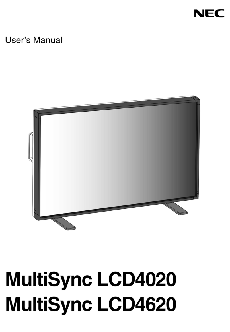 NEC MultiSync LCD4020 User manual