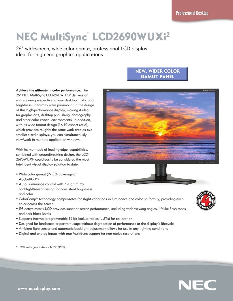 NEC LCD2690WUXI2 User manual