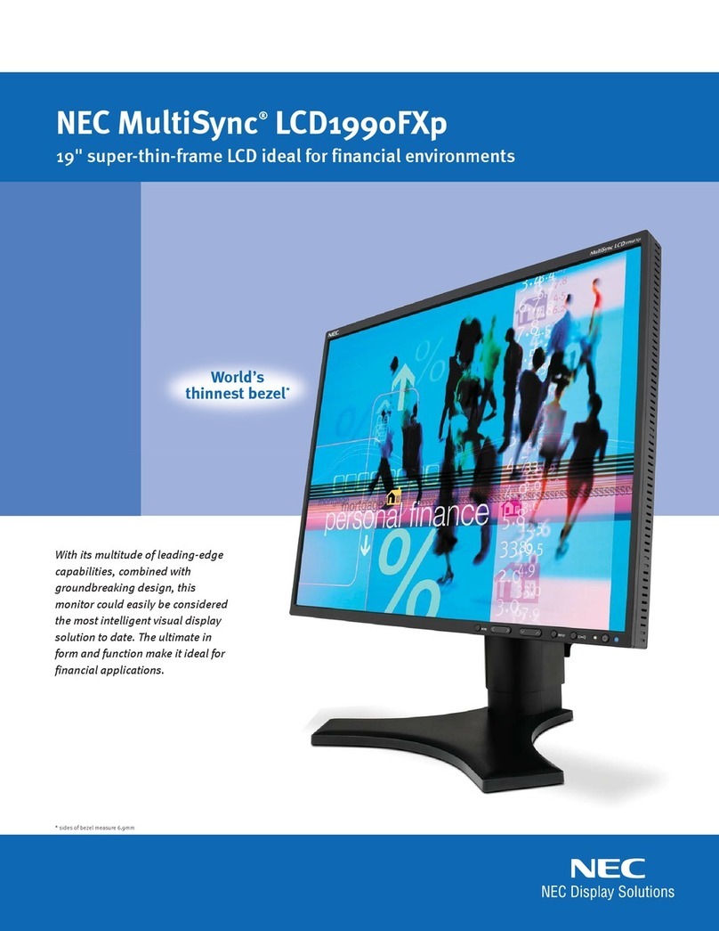 NEC MultiSync LCD1990FXp User manual