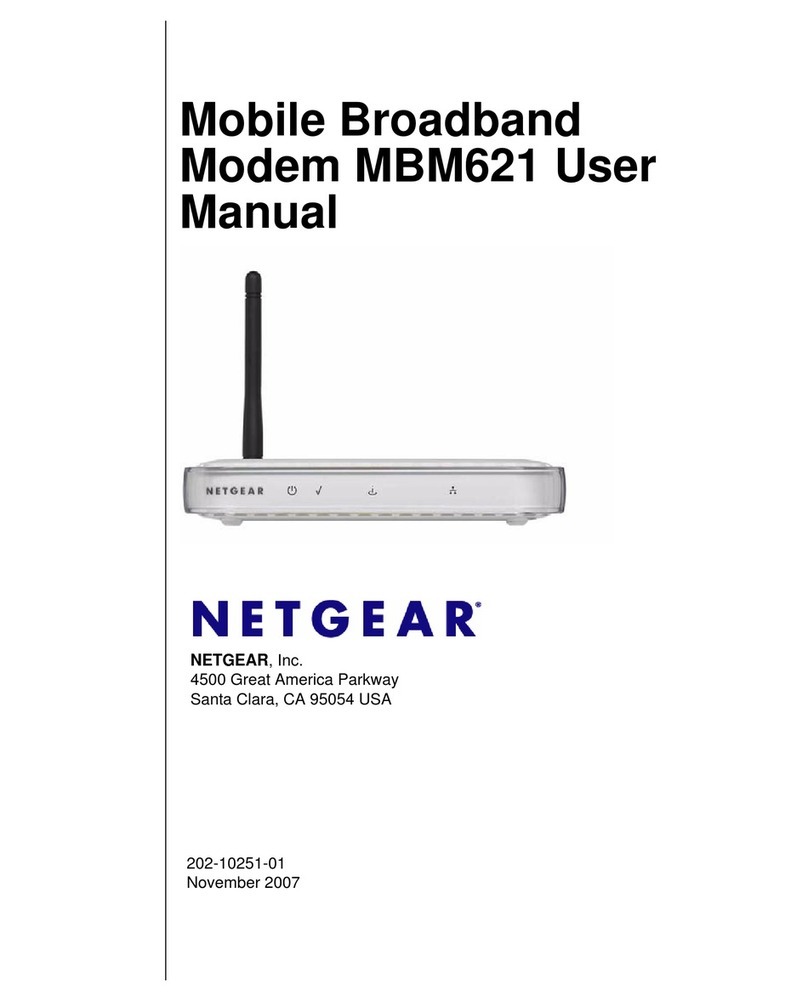 NETGEAR MBM621 - 3G HSDPA Ethernet Modem User manual