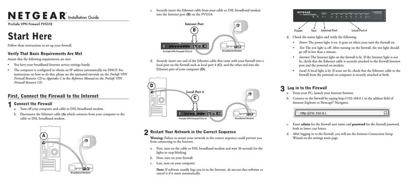 NETGEAR FVS318 - ProSafe VPN Firewall Router User manual