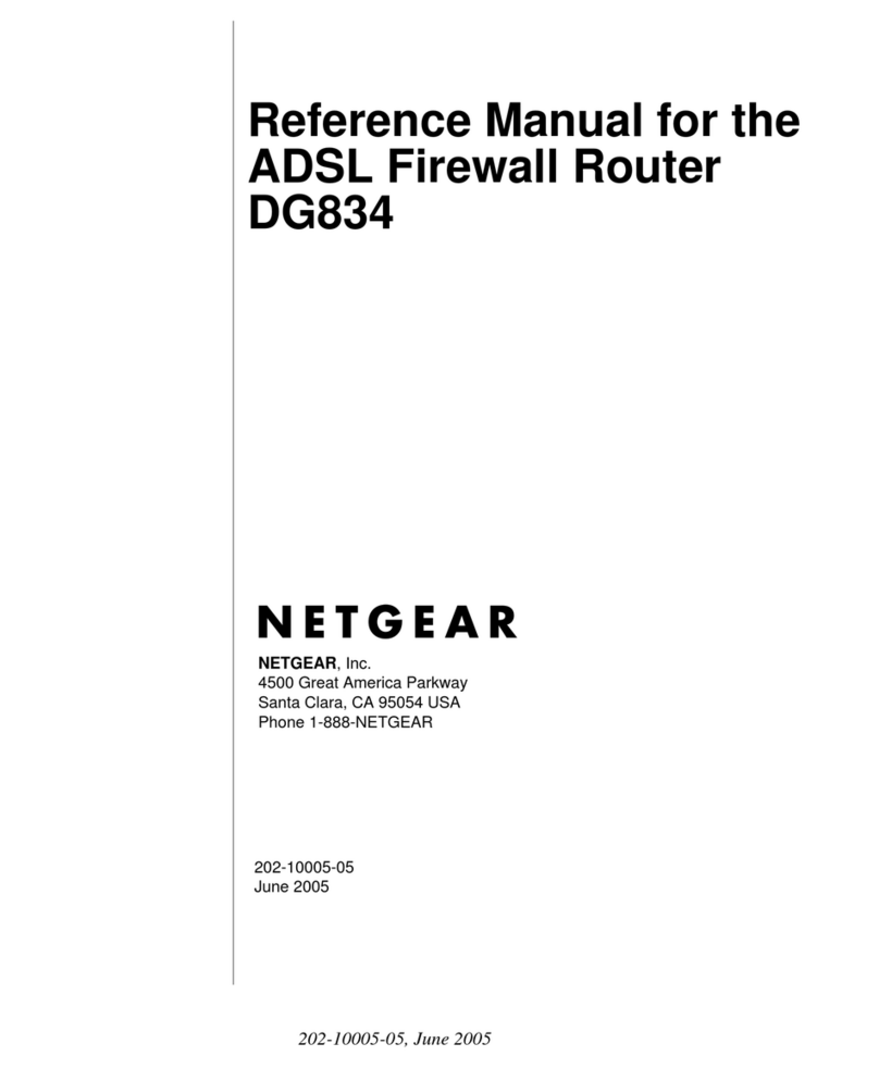 NETGEAR DG834 - ADSL Firewall Router User manual NETGEAR DG834 - ADSL Firewall Router User manual
