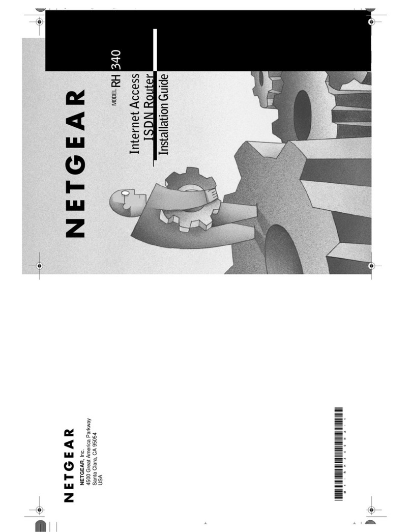 NETGEAR RH340 - ISDN INET Gateway Router User manual