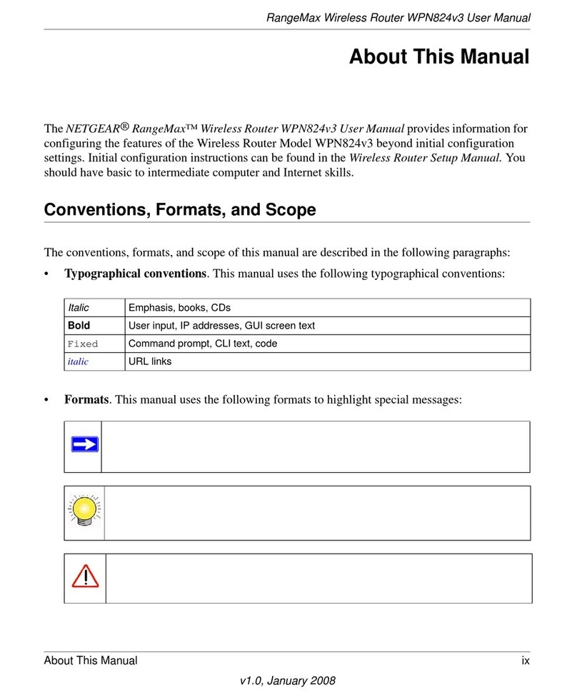 NETGEAR WPN824v3 - RangeMax Wireless Router user manual