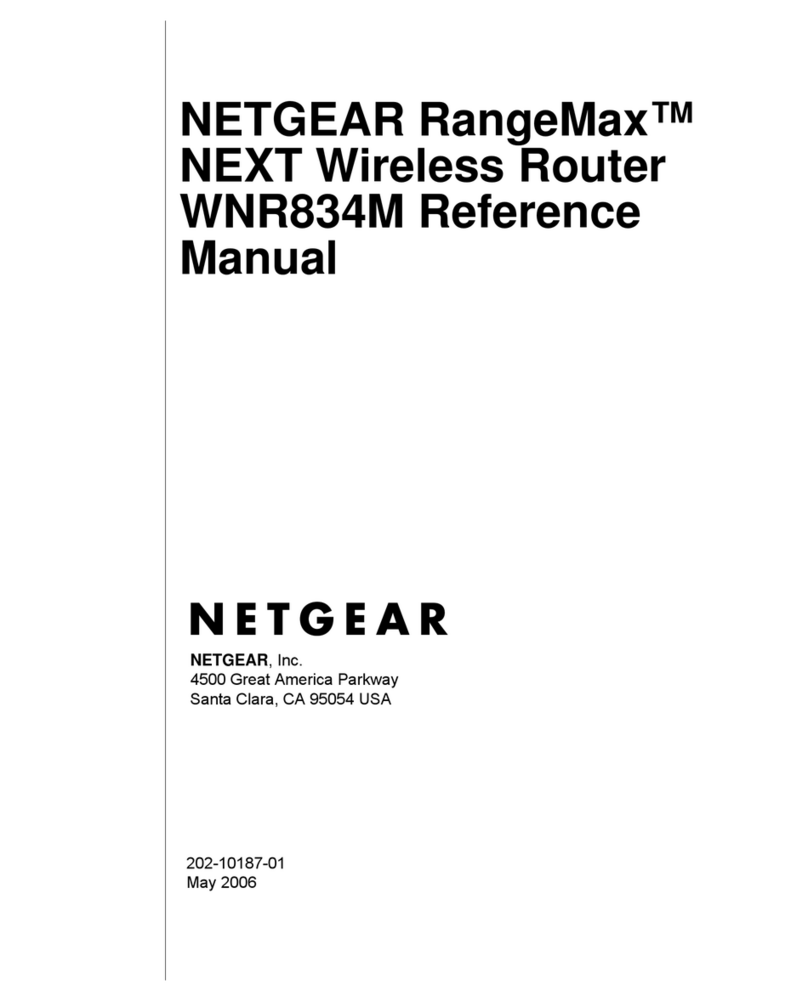 NETGEAR RangeMax Next WNR834M User manual NETGEAR RangeMax Next WNR834M User manual