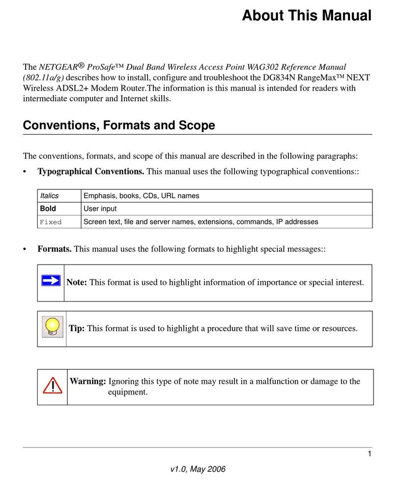 NETGEAR WAG302 User manual NETGEAR WAG302 User manual
