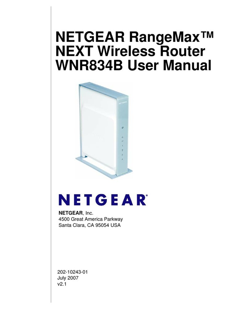 NETGEAR RangeMax WNR834B user manual