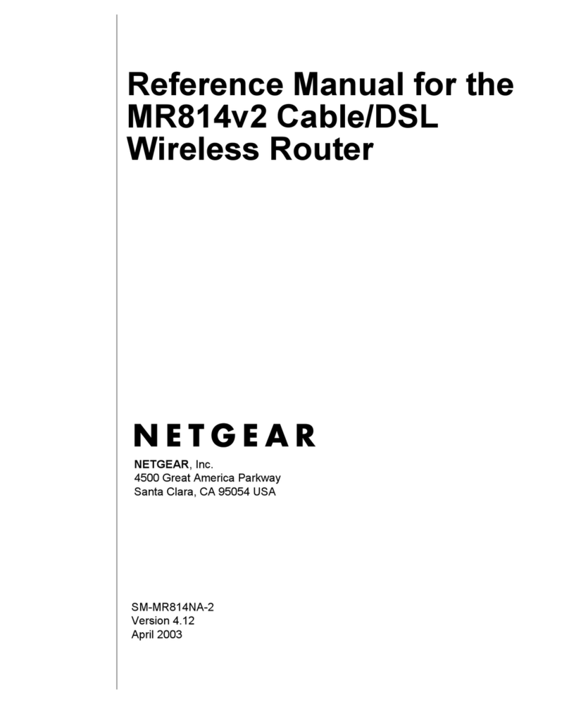NETGEAR MR814V2 - 802.11b Cable/DSL Wireless Router User manual